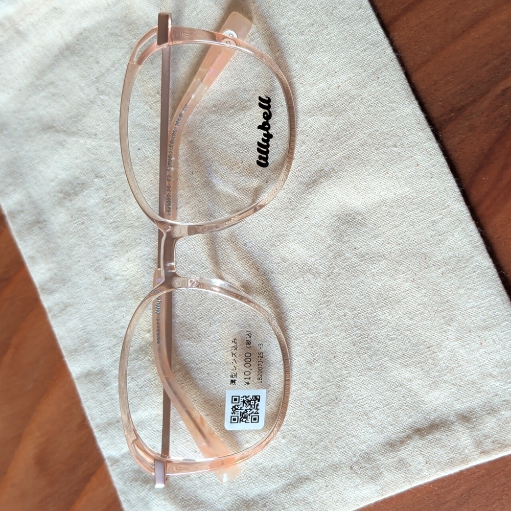 Owndays Peach Clear Frame for Glasses